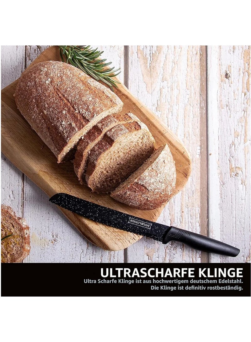 Stainless steel knife set with ceramic peeler  - Image 3