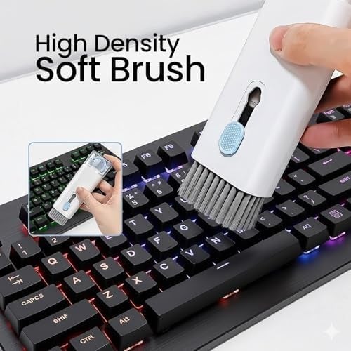 Natation 7-in-1 Mobile & Laptop Cleaning Kit | Screen, Keyboard, Earbud & Gadget Cleaner with Dust Brush, Swipe Pen, Key Puller & Spray Bottle | Electronics Maintenance Tool Set - Image 5