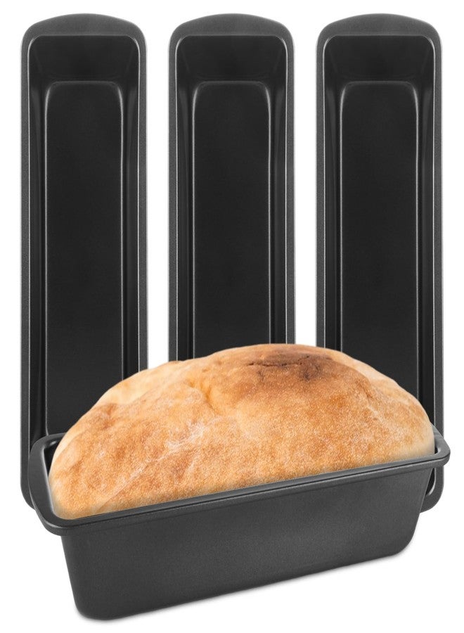 AKOLAFE 4 Pack Large Loaf Pan Nonstick 10.9x3.7 Inch Banana Bread Pan for Homemade Bread Baking Pan for Oven Metal Meatloaf Pan Sandwich Bread Loaf Pans for Baking Bread Tins for Baking Meat Loaf Cake - Image 1