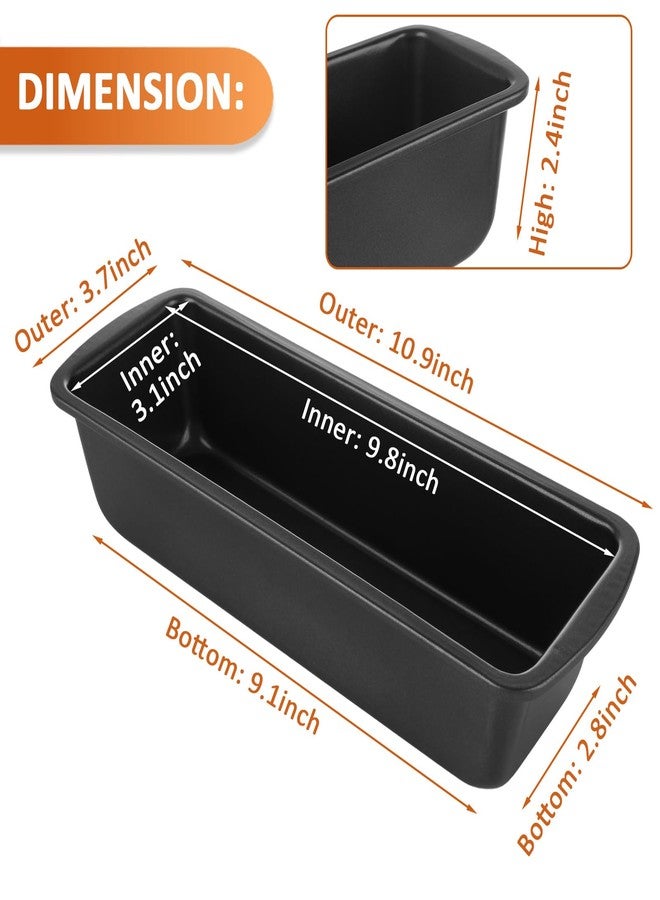 AKOLAFE 4 Pack Large Loaf Pan Nonstick 10.9x3.7 Inch Banana Bread Pan for Homemade Bread Baking Pan for Oven Metal Meatloaf Pan Sandwich Bread Loaf Pans for Baking Bread Tins for Baking Meat Loaf Cake - Image 2