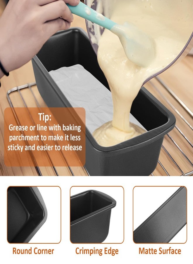 AKOLAFE 4 Pack Large Loaf Pan Nonstick 10.9x3.7 Inch Banana Bread Pan for Homemade Bread Baking Pan for Oven Metal Meatloaf Pan Sandwich Bread Loaf Pans for Baking Bread Tins for Baking Meat Loaf Cake - Image 4