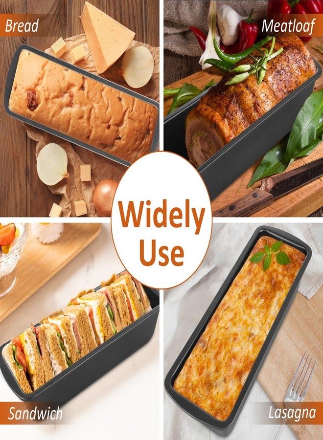 AKOLAFE 4 Pack Large Loaf Pan Nonstick 10.9x3.7 Inch Banana Bread Pan for Homemade Bread Baking Pan for Oven Metal Meatloaf Pan Sandwich Bread Loaf Pans for Baking Bread Tins for Baking Meat Loaf Cake - Image 5
