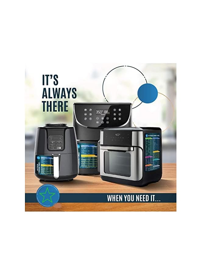 Raxoom مجموعة أوراق الغش المغناطيسية للمقلاة، أوقات طهي ملحقات المقلاة الهوائية من Holomall، دليل مرجعي سريع لأوراق المغناطيس لملحقات المقلاة الهوائية للطهي والقلي - Image 3