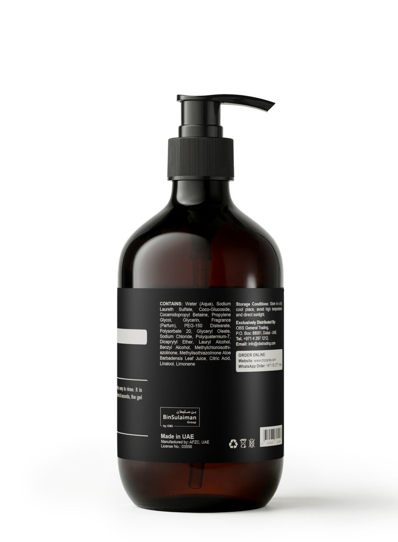 DR.O Premium Shower Gel | 500ml | EXQUISITE OUD Scent |Deep Nourishing Body Wash for Glowing Skin | Gentle Cleansing Foam for All Skin Types | Moisturizing Skin Care Formula | Long Lasting Fragrance - Image 2