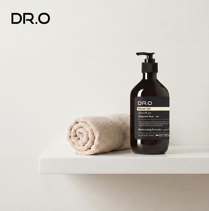 DR.O Premium Shower Gel | 500ml | EXQUISITE OUD Scent |Deep Nourishing Body Wash for Glowing Skin | Gentle Cleansing Foam for All Skin Types | Moisturizing Skin Care Formula | Long Lasting Fragrance - Image 5