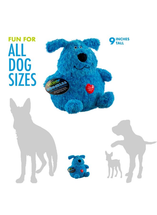 Hero Hero Chuckles Bellies, Blue Puppy Plush Dog Toy, Dog Squeaky Toys, Durable Stuffed Animal with 3 in 1 Squeaker  - Image 3
