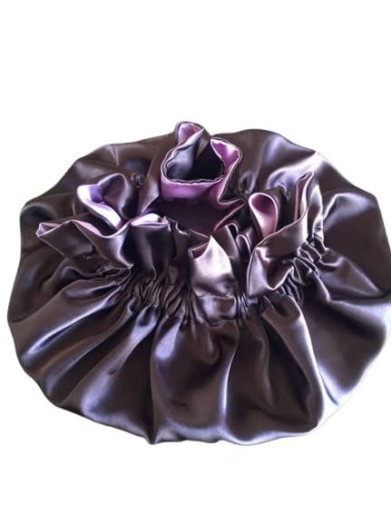 VIYANSHI Large Satin Sleep Cap Silk Elastic Night Sleeping Hat Bonnet Head Cover with Hair Bonnet for Women(pack of 1) (CAP 103)