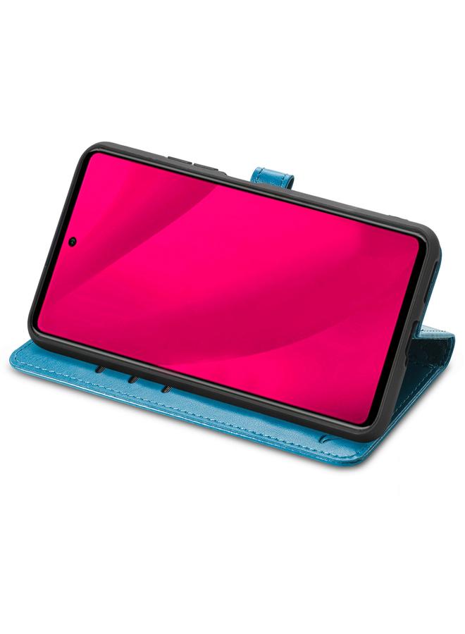 جرين تايجر جراب لهاتف HMD Skyline مصنوع من الجلد المنقوش بنقشة قطة وكلب - Image 4