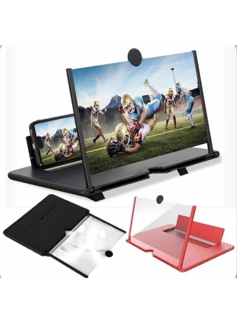 مكبر شاشة الهاتف المحمول 3X HD، مكبر شاشة قابل للطي مناسب لجميع الهواتف - Image 3