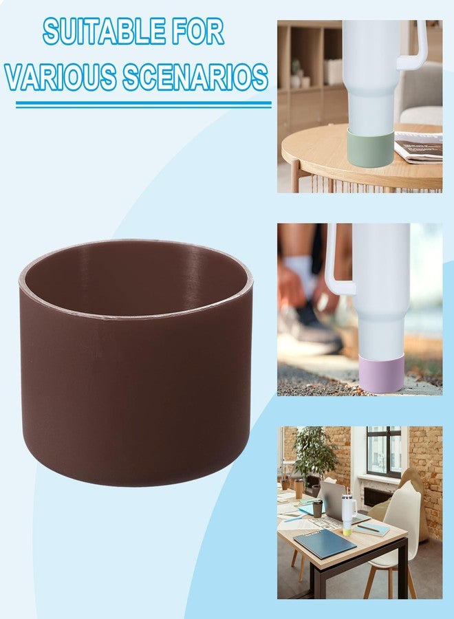 PATIKIL Silicone Boot, 1pcs Bottom Sleeve Protector, Anti-Slip Protective Sleeve for Water Bottle, Car Travel Cup, Brown - Image 4