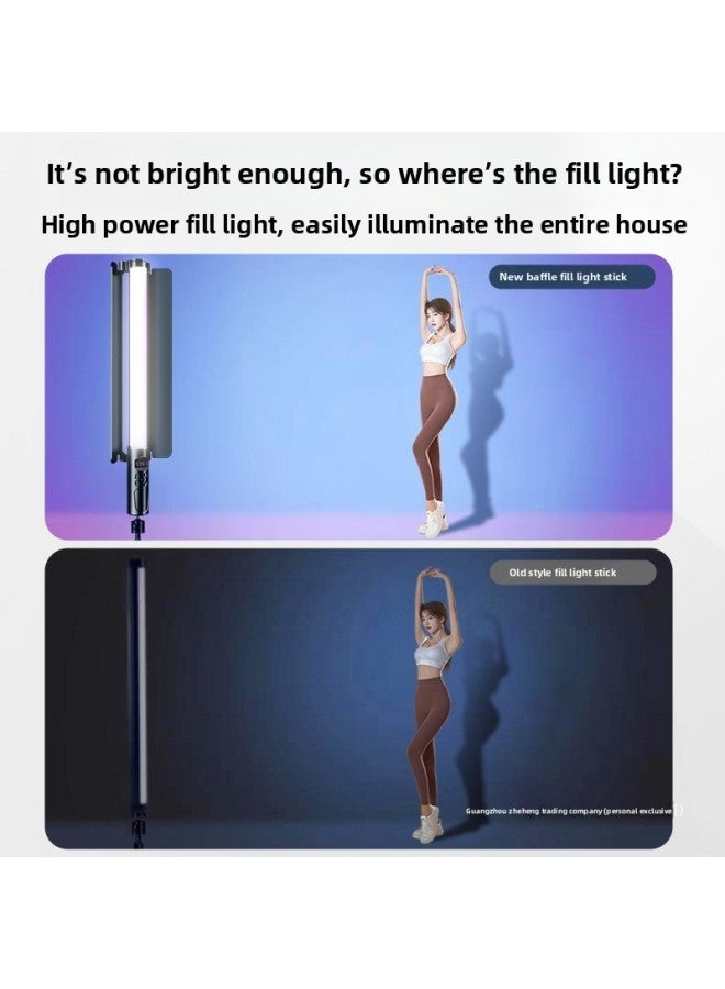 Loquat Rgb Photography Fill Light Handheld Led Fill Light Rod Outside Shot Light Indoor And Outdoor Night Scene Color Video Portable-Specifications:————the Following Are High-quality Baffle Models☆High Power And Brighten 200%————— - Image 3