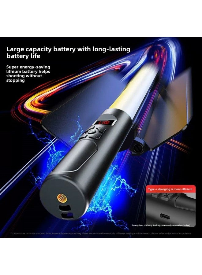 Loquat Rgb Photography Fill Light Handheld Led Fill Light Rod Outside Shot Light Indoor And Outdoor Night Scene Color Video Portable-Specifications:————the Following Are High-quality Baffle Models☆High Power And Brighten 200%————— - Image 5