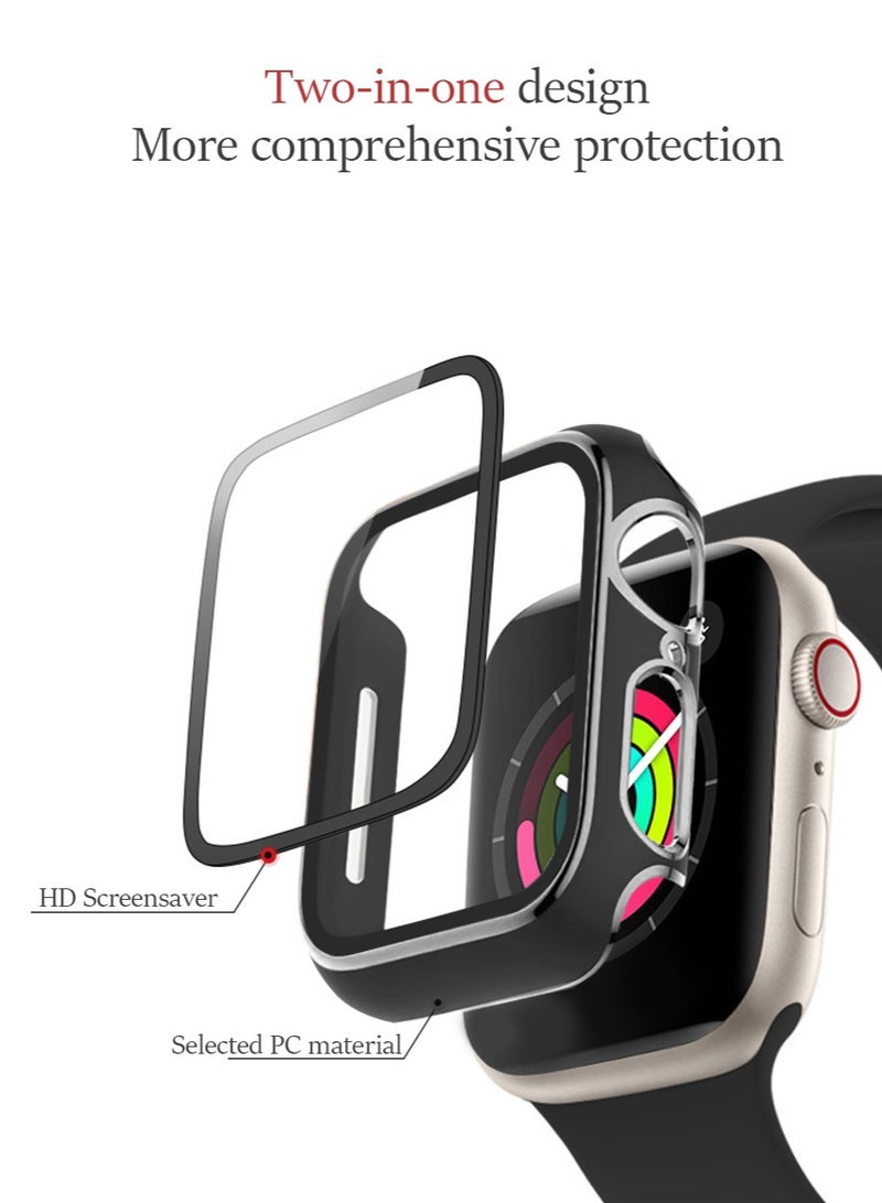 Apple Watch Series 9/8/7 41mm Case with Screen Protector, Overall Protective Cover, Built-in Tempered Glass Film High Sensitivity, Anti-Drop Anti-Scratch iWatch Accessories - Image 2