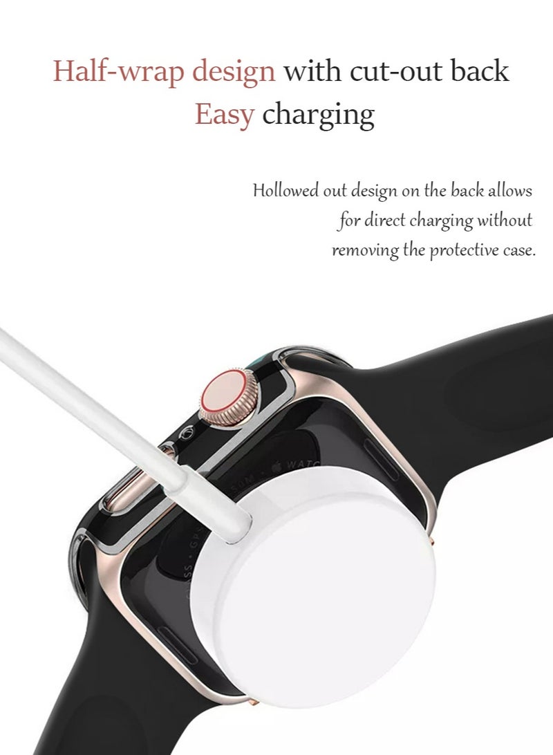 Apple Watch Series 9/8/7 41mm Case with Screen Protector, Overall Protective Cover, Built-in Tempered Glass Film High Sensitivity, Anti-Drop Anti-Scratch iWatch Accessories - Image 3