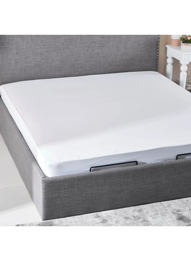 Home Box Ballina Solid Cotton Super King Fitted Sheet 200 x 33 x 200 cm