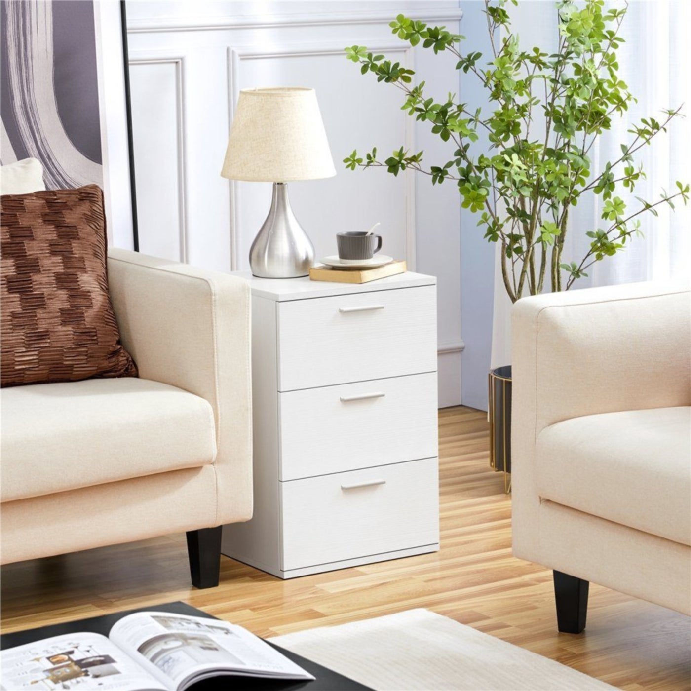 Modern MDF drawer unit - Height 65 cm - Width 40 cm - Depth 36 cm, from Furniture Store.