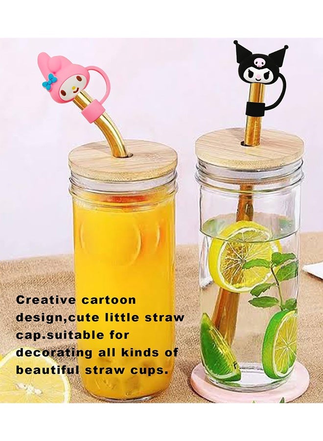 6Pcs Reusable Stanley Straw Cover, Silicone Straw Topper Straw Covers Cap for Stanley Cup 30&40oz with Tumblers 10mm 0.4in Stanley Lid Accessories Simple Stanley Cup Straw Topper - Image 3