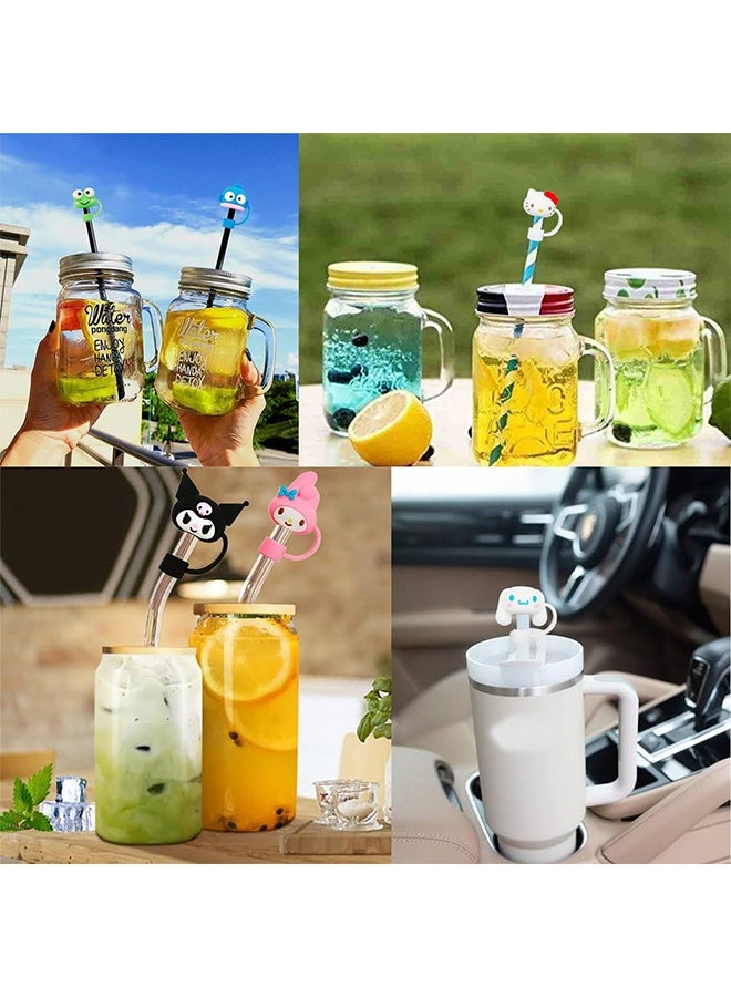 6Pcs Reusable Stanley Straw Cover, Silicone Straw Topper Straw Covers Cap for Stanley Cup 30&40oz with Tumblers 10mm 0.4in Stanley Lid Accessories Simple Stanley Cup Straw Topper - Image 4