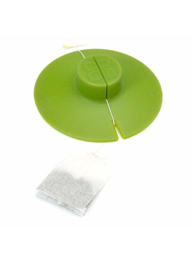 Primula Buddy Silicone Tea Bag Holder, Easy to Use and Mess-Free, Dishwasher Safe, 4.25-Inch, Green - Image 1