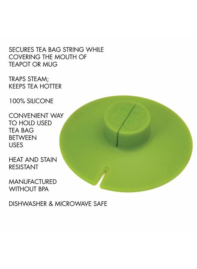 Primula Buddy Silicone Tea Bag Holder, Easy to Use and Mess-Free, Dishwasher Safe, 4.25-Inch, Green - Image 2