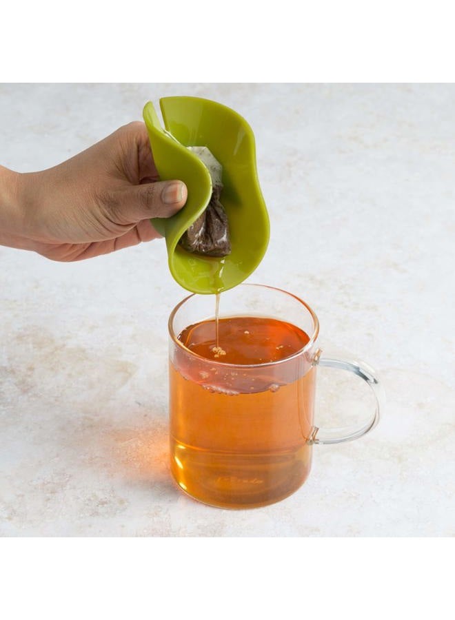 Primula Buddy Silicone Tea Bag Holder, Easy to Use and Mess-Free, Dishwasher Safe, 4.25-Inch, Green - Image 5