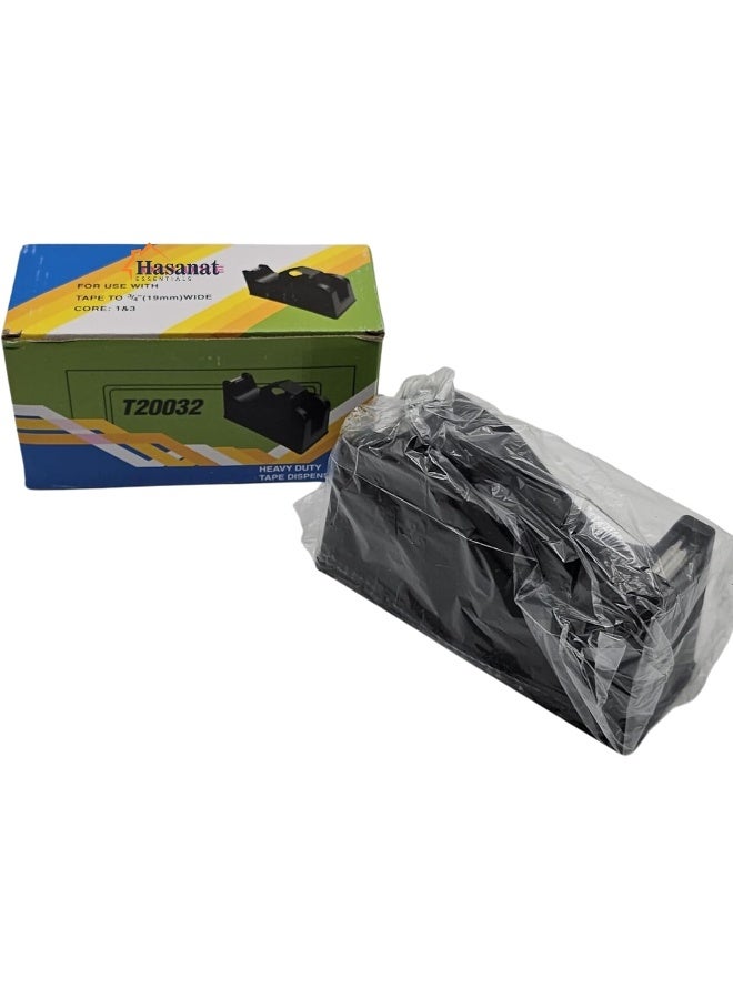 HASANAT ESSENTIALS موزع شريط المكتب من حسنات إيسينشالز، موزع شريط غير قابل للانزلاق للمدرسة، المنزل، المكتب مع 6 لفات شريط - Image 1