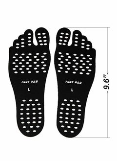 Excefore Beach Foot Pads Barefoot Adhesive Invisible Shoes Stick on Foot Pad Stickers Stick on Soles Anti-Slip Waterproof Silicone Unisex Footing Pad for Surfing Yoga Swimming 6 Pack  - Image 2