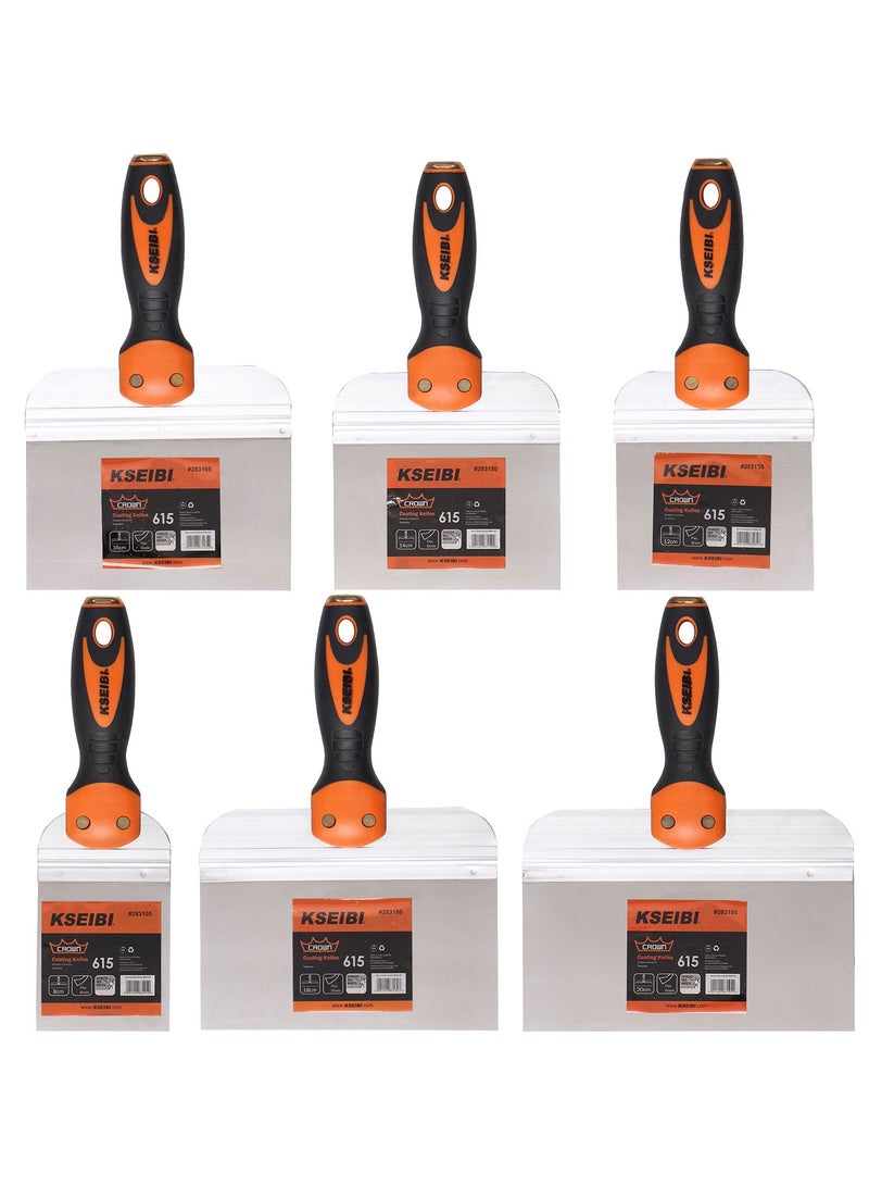 KSEIBI Coating Knife with Progrip Handle, Stainless Steel, for Scraping Cement, Pasting Wallpaper and Glass Film. Putty Knife Scraper with Hammer End, Soft Grip, Perfect for Drywall Repairing and Finishing.  - Image 5