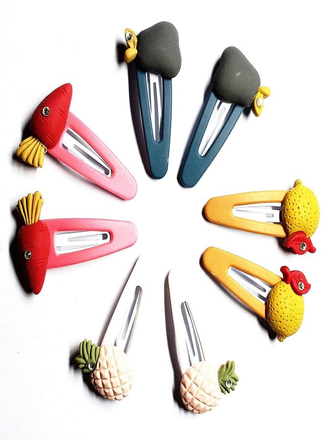 Drishti® Multicolor Designer Fancy Tic Tac Hair Clips for Girls and Women set of 10(5 pair) Same Design - Image 3