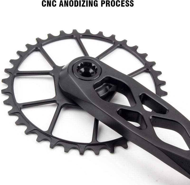 EVOSID Ultralight MTB Chainring Direct Mount 3mm Offset 32T/34T/36T/38T Narrow Wide 7075 CNC Chainwheel - Titanium - Image 4