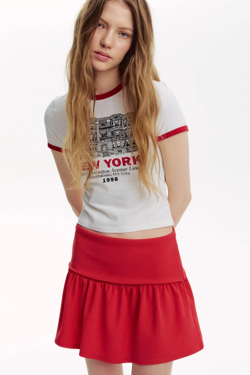 H&M Flared jersey skirt