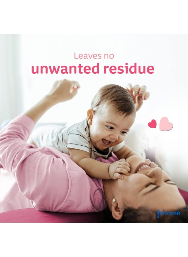 erorex Johnson's Baby Wipes Gentle All Over 2+1 Value Pack 216 Wipes No More Tears with Silk Extract - Image 5