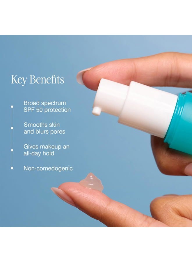 COOLA SunBlur Makeup Primer with SPF 50, Matte Finish, Sets Makeup for 8 Hour Wear, Dermatologist Tested Sunscreen, Paraben Free, Vegan, 1.0 Fl Oz - Image 2