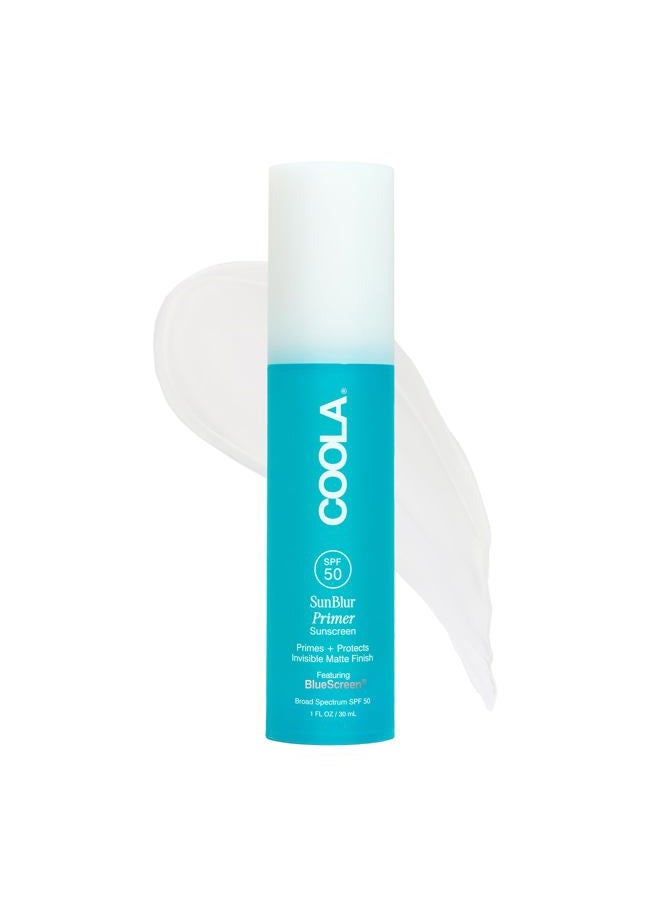 COOLA SunBlur Makeup Primer with SPF 50, Matte Finish, Sets Makeup for 8 Hour Wear, Dermatologist Tested Sunscreen, Paraben Free, Vegan, 1.0 Fl Oz - Image 1