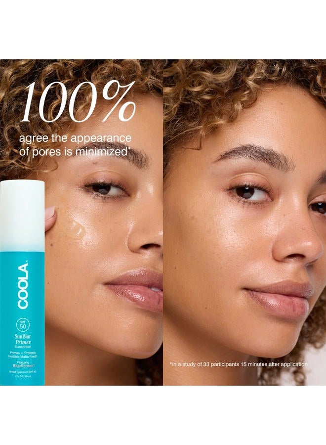 COOLA SunBlur Makeup Primer with SPF 50, Matte Finish, Sets Makeup for 8 Hour Wear, Dermatologist Tested Sunscreen, Paraben Free, Vegan, 1.0 Fl Oz - Image 4