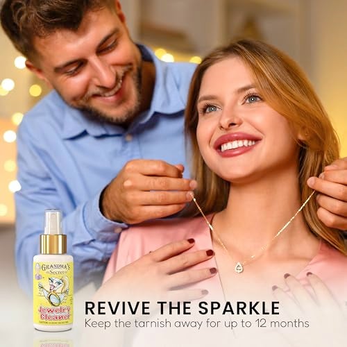 Grandma's Secret Gold and Silver Jewelry Cleaner Solution - Ammonia Free Gold Jewelry Cleaner Liquid for Silver, Diamonds, and Gemstones - Safe & Effective for Daily Use, 3 oz - Image 4