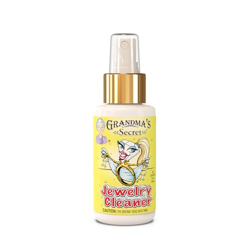 Grandma's Secret Gold and Silver Jewelry Cleaner Solution - Ammonia Free Gold Jewelry Cleaner Liquid for Silver, Diamonds, and Gemstones - Safe & Effective for Daily Use, 3 oz - Image 1