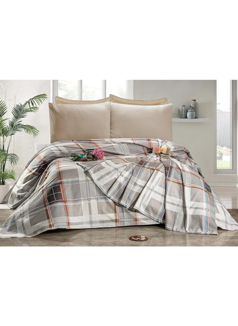 QBED QBED Bed Sheet Sets 240 * 220 cm 4pcs (Grey Checkered) 