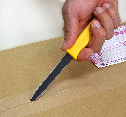 CANARY Corrugated Cardboard Cutter Dan Chan 7.5", Safety Box Cutter Knife [Non-Stick Coated Blade], Made in JAPAN, Yellow (DC-190F-1) - Image 5