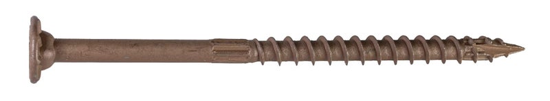 Simpson StrongTie SDWS16400QR150 StrongDrive SDWS Framing Screws 0160 Inch x 4 Inch QuikGuard Low Profile Head Sawtooth Point Tan Pack of 150