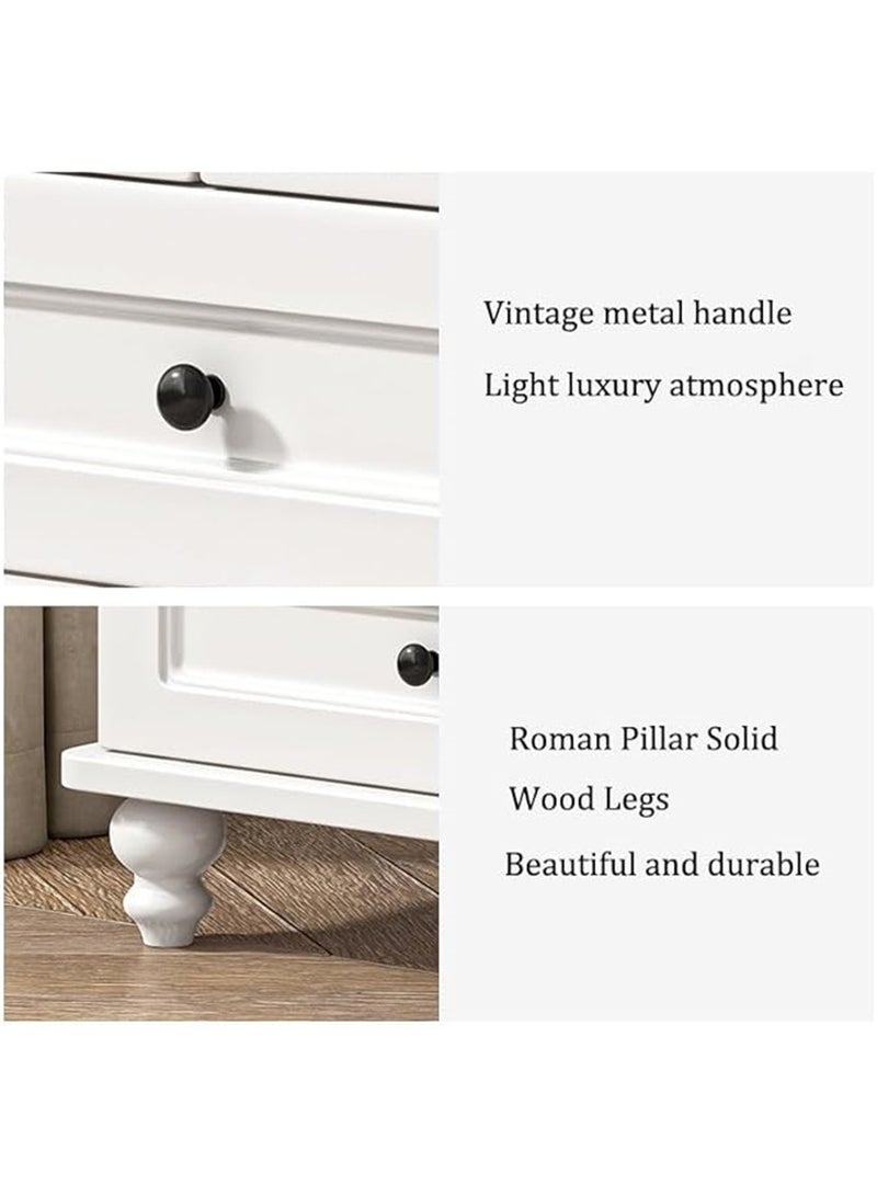 مجلس الوزراء التلفزيوني الحديث ، طاولة التلفزيون على سطح المقابل مع الدرجات ، مركز الترفيه المنزلي غرفة المعيشة تخزين مجلس الوزراء التلفزيوني طاولة وحدة التحكم الإعلامية ، 140 * 34 * 42 سم (أبيض ، H-F97) - Image 4