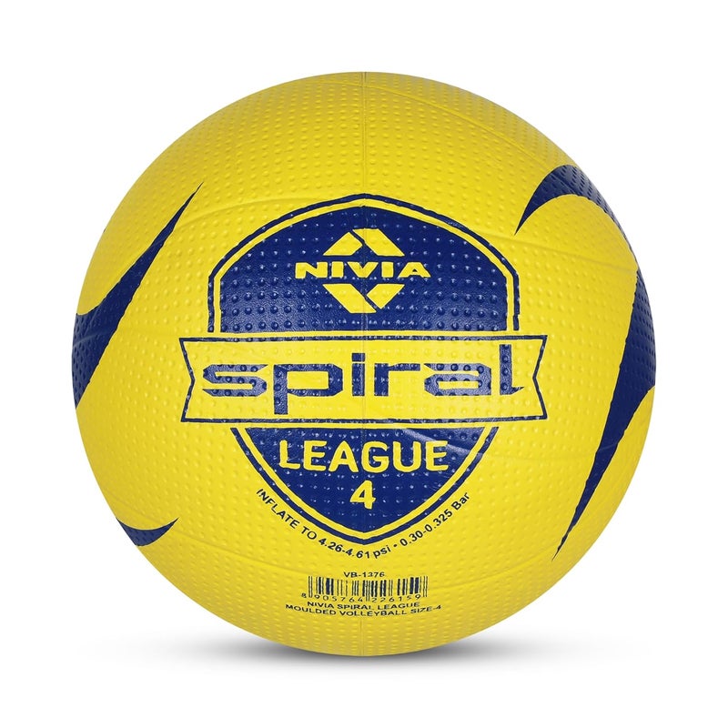 Nivia Spiral League Volleyball Size 4 - Image 1