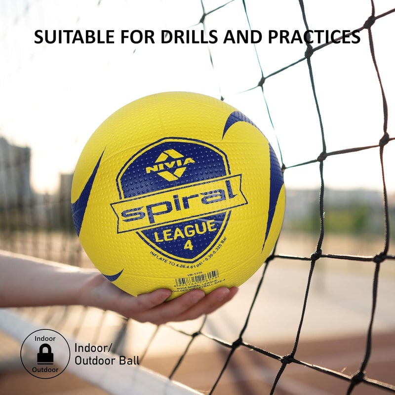 Nivia Spiral League Volleyball Size 4 - Image 4