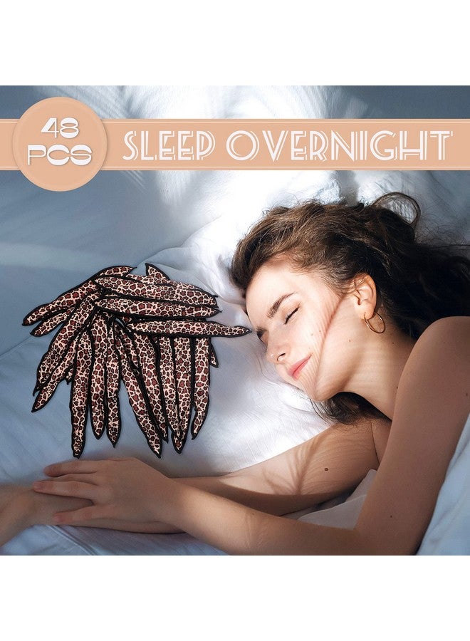 Syhood 48 Pcs Soft Sleep Hair Rollers Foam Pillow Stain Heatless Curlers Diy Sponge Hair Rollers Flexible Hair Styling Tools For Long Hair Women Girls Hair Curling (Leopardcloth Cover) - Image 5