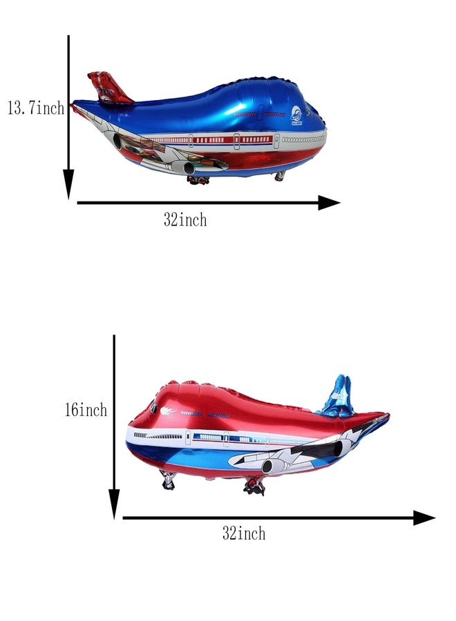 CSTYWC 5PCS Fighter Jet Airplane Foil Balloons Airplane Shaped Mylar Balloons for Boys Birthday Party Supplies Decorations - Image 3