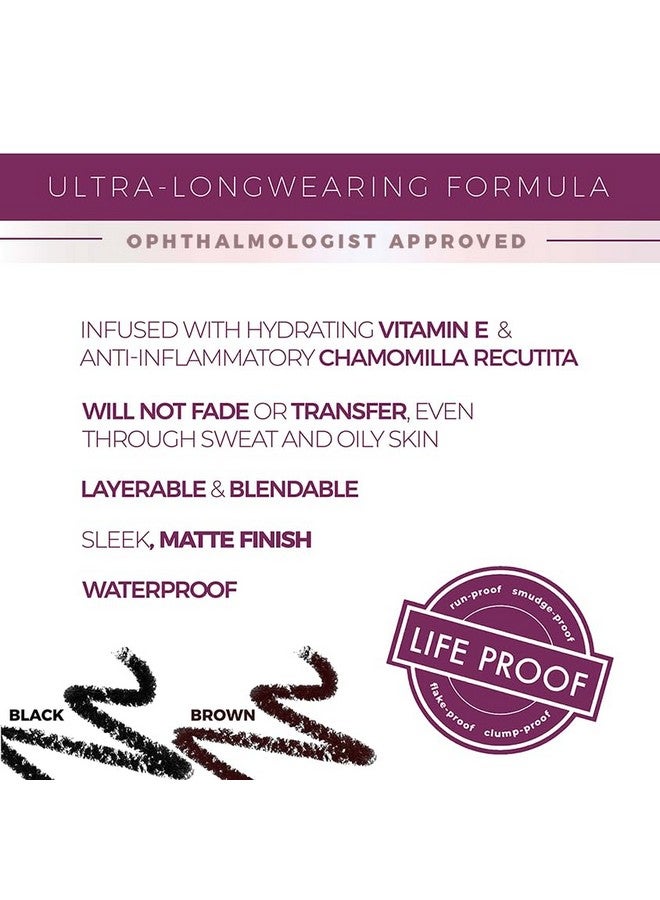 Blinc Eyeliner Pencil, Mechanical Gel Eyeliner Pencil with Built-In Sharpener, Waterproof, Smudge-proof, Transfer-proof, Ultra Long-Wearing, Clean, Vegan and Cruelty-Free, Black, 0.5g / 0.017 Fl. Oz - Image 3