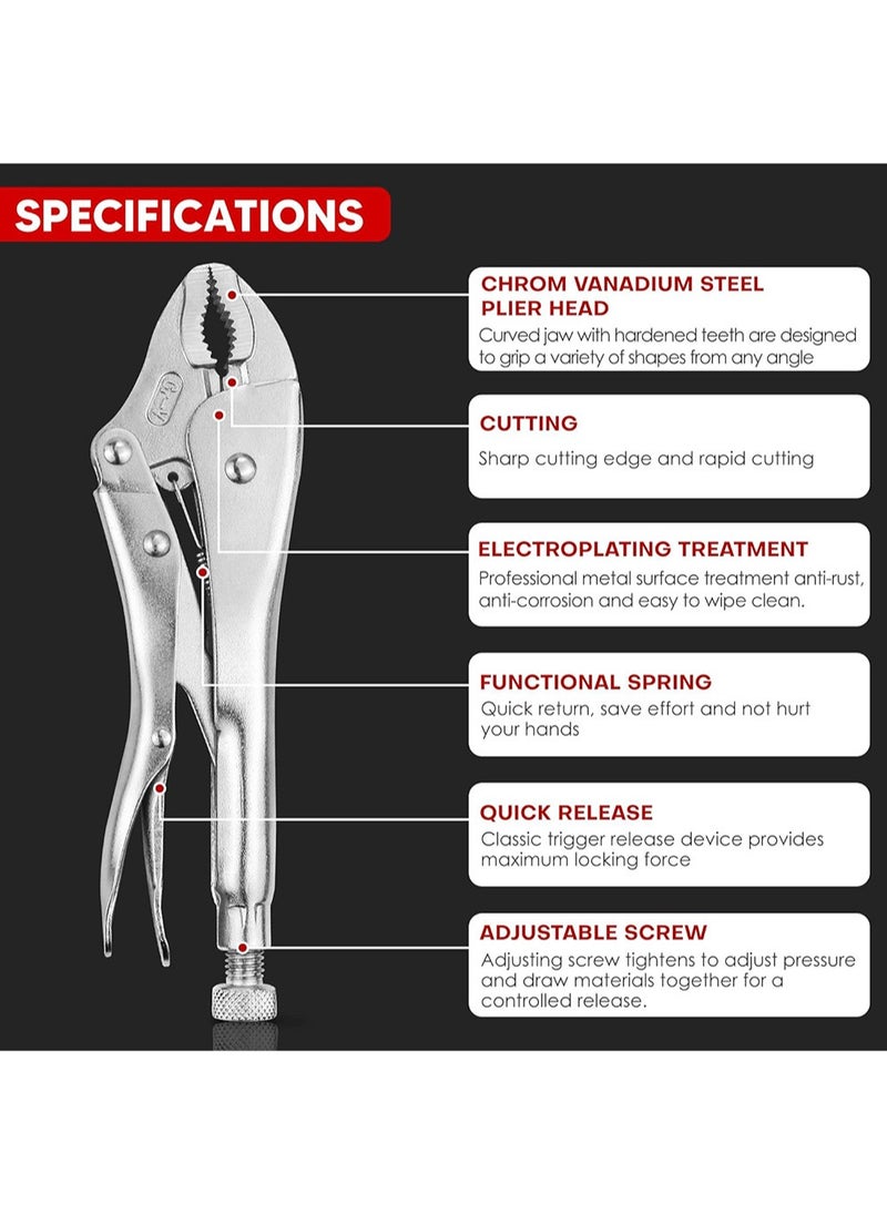 AGD - 2-piece curved jaw locking pliers - Image 1