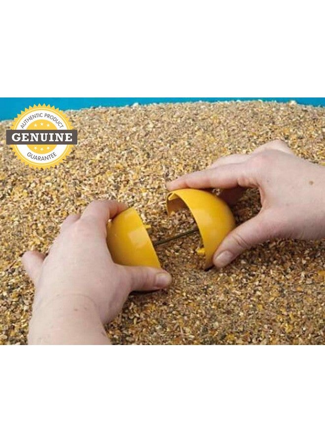 SAVIC Bird Food Feeder Ball Chicken Toy | An Innovative Way Of Making Feeding Fun For Your Chickens | Easy To Fill, Simply Lift The Black Plug On The Top Of The Ball To Fill The Toy With Seed - Image 2