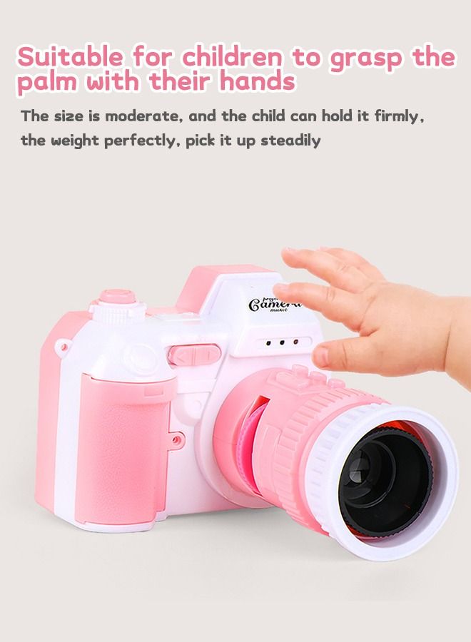 GROIC Musical Projector Camera with Sounds Projector Toy Interactive Musical Instrument Party Camera Educational Learning 16 Images, 2 Themes,  Animals+Fruits - Image 4