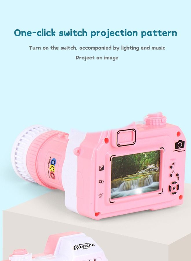 GROIC Musical Projector Camera with Sounds Projector Toy Interactive Musical Instrument Party Camera Educational Learning 16 Images, 2 Themes,  Animals+Fruits - Image 3